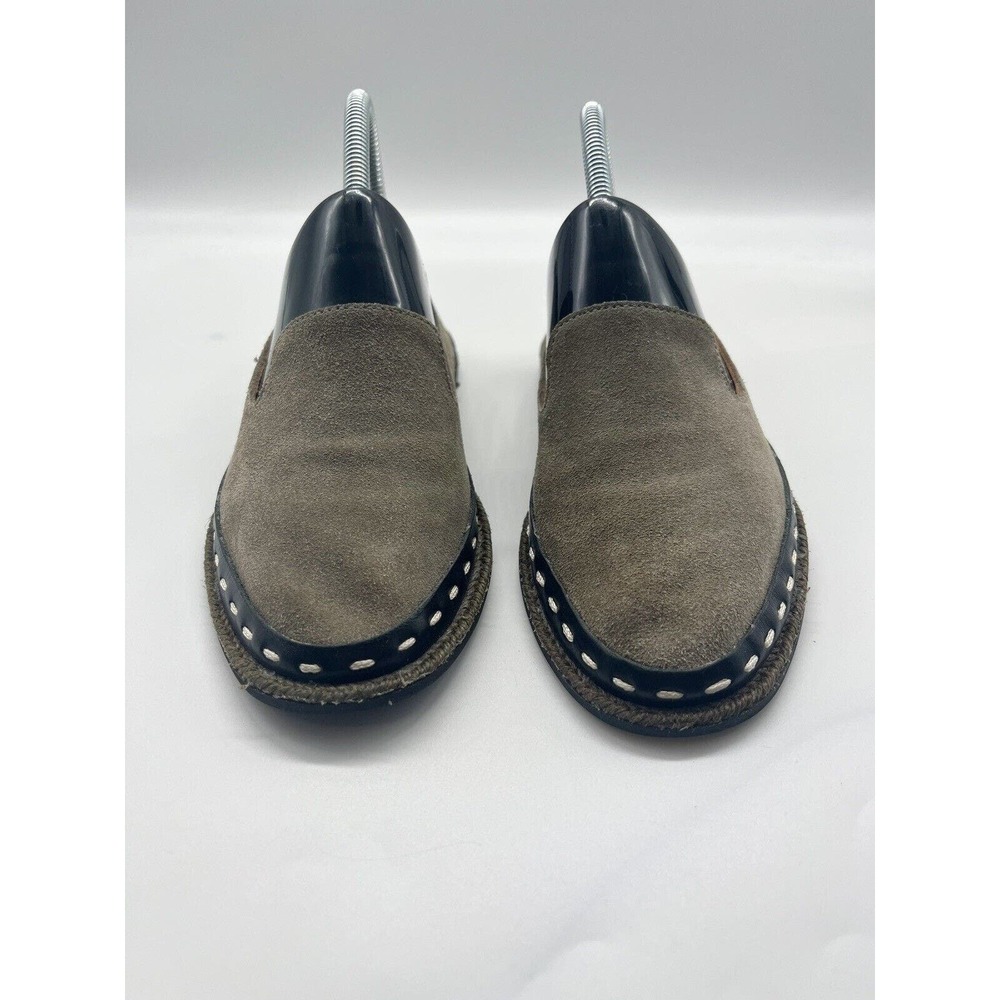 Rag & Bone Safari Khaki Green Cairo Suede Loafers Women’s Size 6 / 36 Shoes - Picture 4 of 12